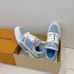 Louis Vuitton Light Blue White Couples Low Top Sneakers #A54336
