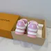 Louis Vuitton Pink and Gray Perforated Leather Sneakers #A54334