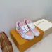 Louis Vuitton Pink and Gray Perforated Leather Sneakers #A54334