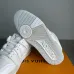 Louis Vuitton White Leather Strap Detail Sneakers #A54337