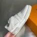 Louis Vuitton White Leather Strap Detail Sneakers #A54337
