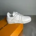 Louis Vuitton White Leather Strap Detail Sneakers #A54337