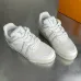 Louis Vuitton White Leather Strap Detail Sneakers #A54337