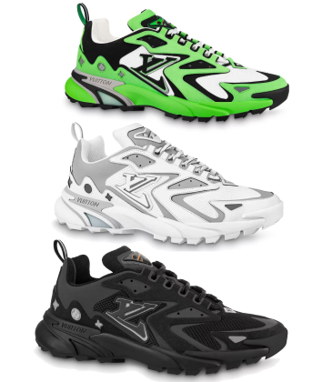 Louis Vuitton Runner Tactic Sneakers Green/White/Black #999927880