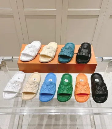 Louis Vuitton Shoes for Women's Louis Vuitton Slippers Waterfront Beach slippers #A53228