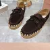 Miu Miu Bow Woven Suede &amp; Leather Boat Shoes #A53179