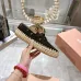 Miu Miu Bow Woven Suede &amp; Leather Boat Shoes #A53179