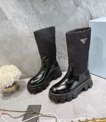 shiny prada boots