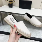 YSL women's espadrilles Flats Black/Gold/White/Pink #A44170