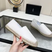 YSL women's espadrilles Flats Black/Gold/White/Pink #A44175