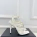 YSL Shoes for Women's Stunning YSL Yellow Patent Leather Strappy High - Heel Sandals Heel height:10.5cm #A54191