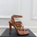 YSL Shoes for Women's Stunning YSL Yellow Patent Leather Strappy High - Heel Sandals Heel height:10.5cm #A54191