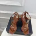YSL Shoes for Women's Stunning YSL Yellow Patent Leather Strappy High - Heel Sandals Heel height:10.5cm #A54191
