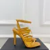 YSL Shoes for Women's Stunning YSL Yellow Patent Leather Strappy High - Heel Sandals Heel height:10.5cm #A54191