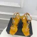 YSL Shoes for Women's Stunning YSL Yellow Patent Leather Strappy High - Heel Sandals Heel height:10.5cm #A54191