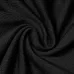 Deep V Neck Gauze Patch Black Jumpsuit 