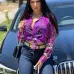 New Register Print Leopard Blouse For Women