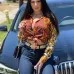 New Register Print Leopard Blouse For Women