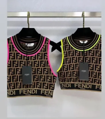 Fendi Printed Scoop Neck Crop Top #A22161