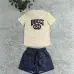 2025 Special Price Gucci Style Logo T-Shirt &amp; Monogram Shorts Set - Designer Women's Summer Outfit #A54157