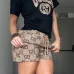 2025 Special Price Gucci Style Logo T-Shirt &amp; Monogram Shorts Set - Designer Women's Summer Outfit #A54157