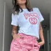 2025 Special Price Gucci Style Logo T-Shirt &amp; Monogram Shorts Set - Designer Women's Summer Outfit #A54157