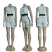 ALO Yoga Inspired Crop Tank &amp; Shorts Set - Athletic Lounge Wear #A54156