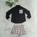 Chic Burberry Inspired Plaid Check Shirt &amp; Shorts Matching Set - Women's Elegant Two-Piece Summer Outfit with Classic Design #A54159