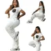 Luxury Louis Vuitton Inspired Monogram Tracksuit Set - Women's Comfortable &amp; Stylish Sportswear Ensemble with Iconic LV Pocket #A54158